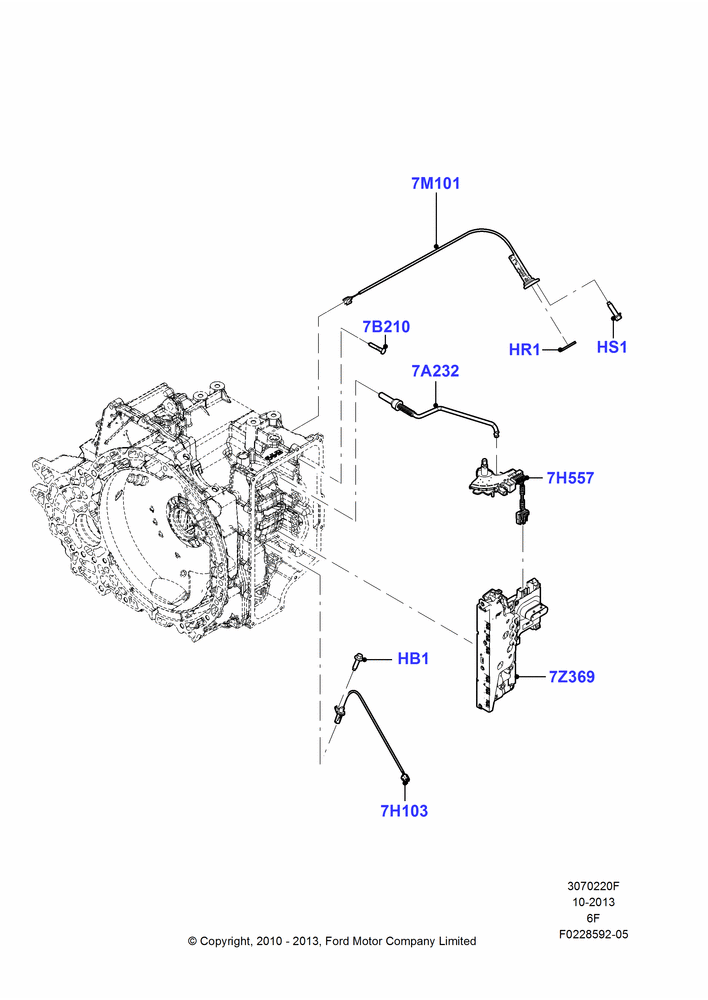 20F - Transmission Modules and Sensors, 6 Speed Auto Transmission 6F50; 12/JUL/2010-24/DEC/2014
