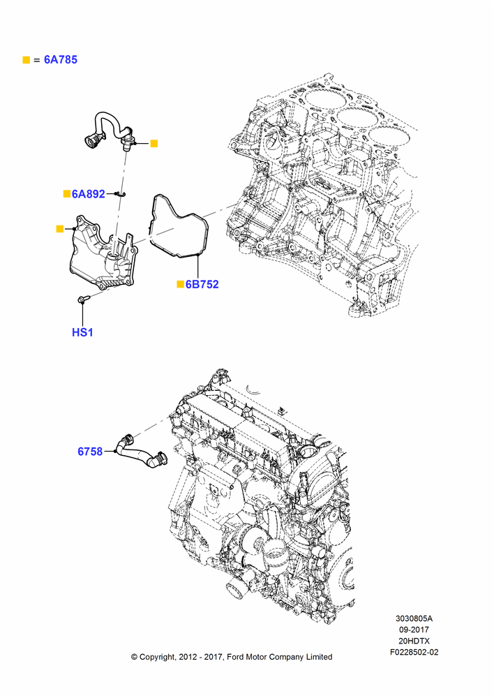 05A - Emission Control - Crankcase, 2.0L EcoBoost (240PS); 30/JUL/2012-04/MAY/2018