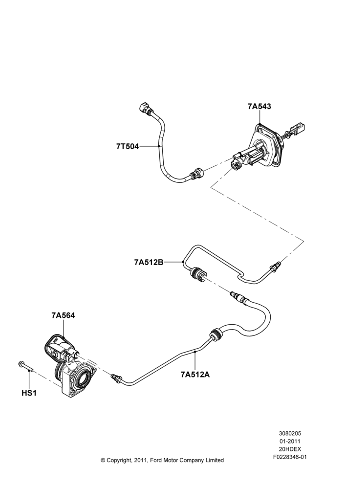05B - Clutch Master and Slave Cylinders, 2.0L I4 DI TIVCT Petrol 160PS, 5-Speed Manual Trans - MTX75; 31/JAN/2011-04/MAY/2018