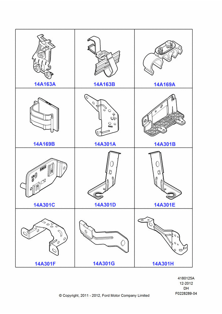 25A - Wiring Clamps, Page A; 31/JAN/2011-04/MAY/2018