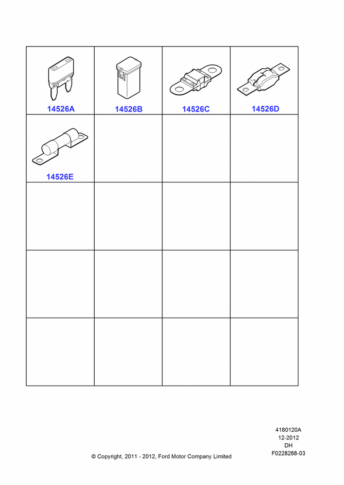20A - Fuses, Holders and Circuit Breakers, Fuses, Circuit Breakers And Circuit Components; 31/JAN/2011-04/MAY/2018