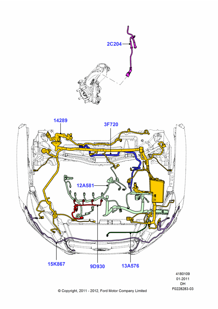 09A - Wiring - Engine And Transmission, 2.0L I4 DI TIVCT Petrol 160PS; 31/JAN/2011-08/DEC/2014