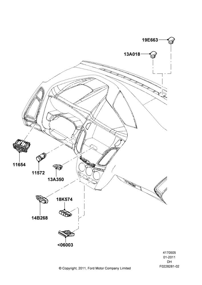 05A - Instrument Panel Related Parts; 31/JAN/2011-08/DEC/2014
