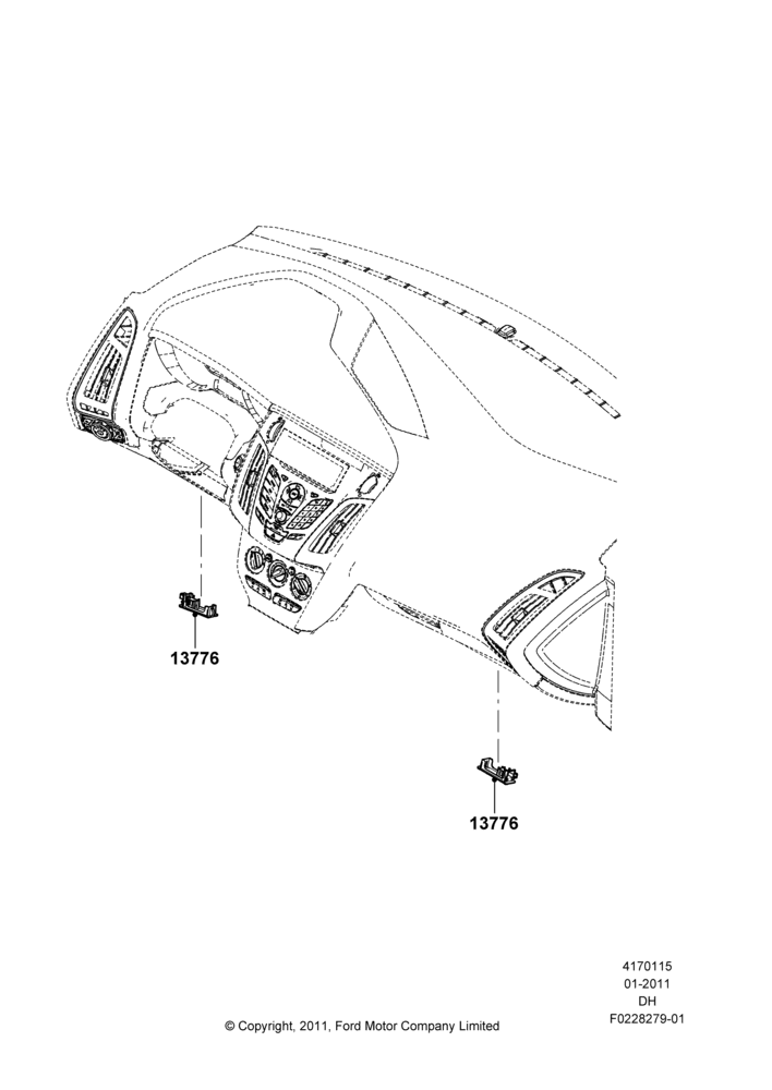 15A - Interior Lamps, With Footwell Lights; 31/JAN/2011-08/DEC/2014