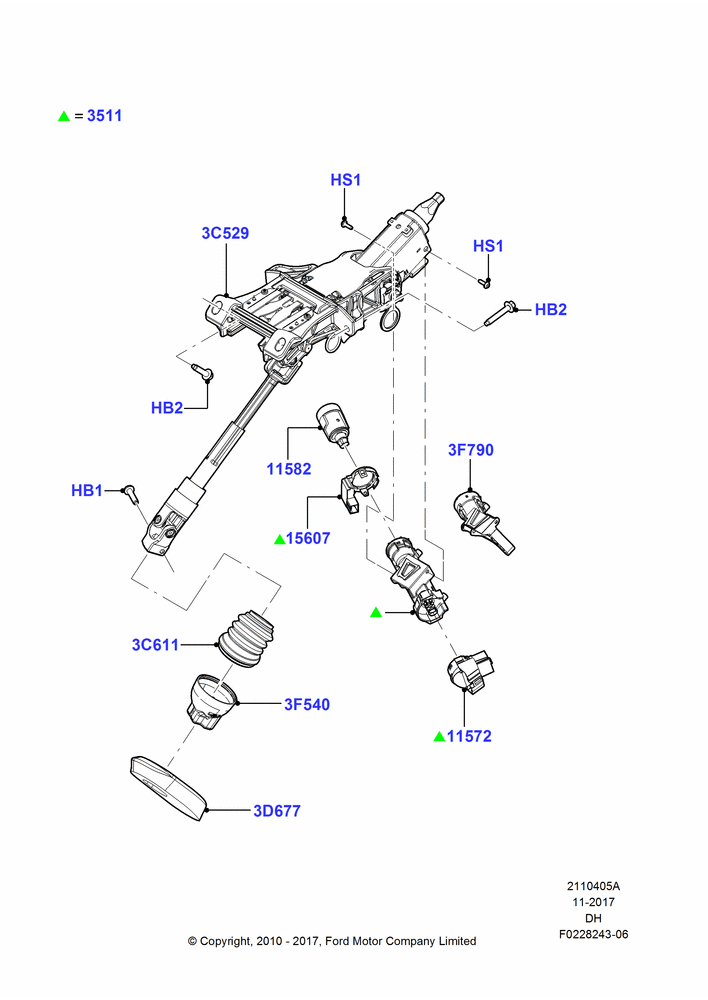 05A - Steering Column; 31/JAN/2011-23/JUL/2012