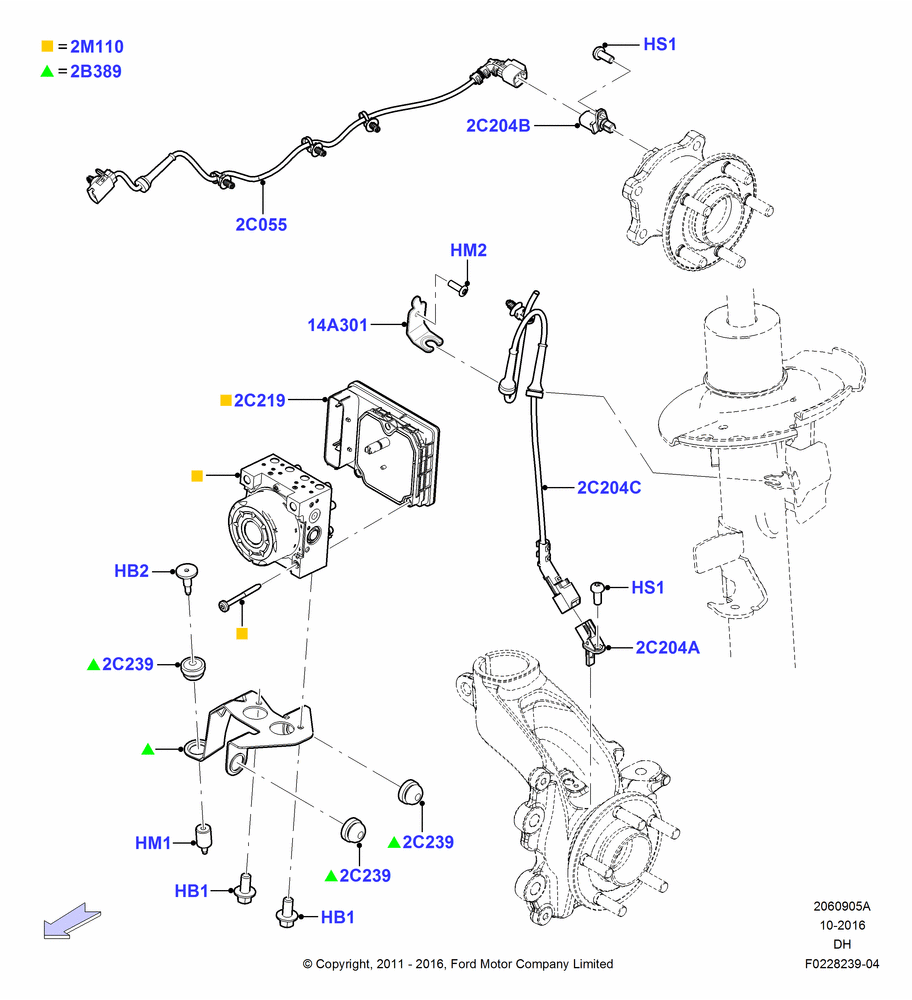 05A - Anti-Lock Braking System, Less BEV Version; 31/JAN/2011-04/MAY/2018