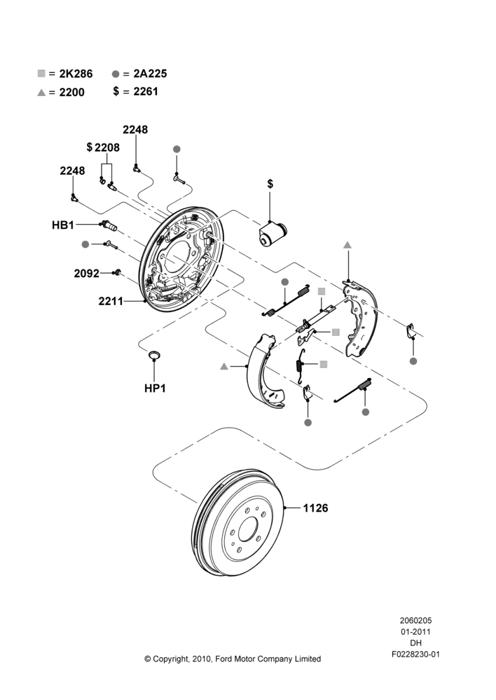 05 - Rear Drum Brakes, With Rear Drum Brakes; 31/JAN/2011-04/MAY/2018