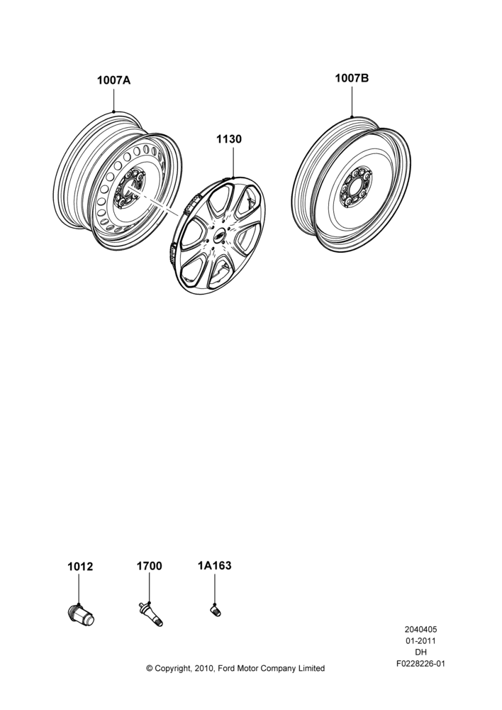 05A - Wheels, With 15" Wheels; 31/JAN/2011-04/MAY/2018
