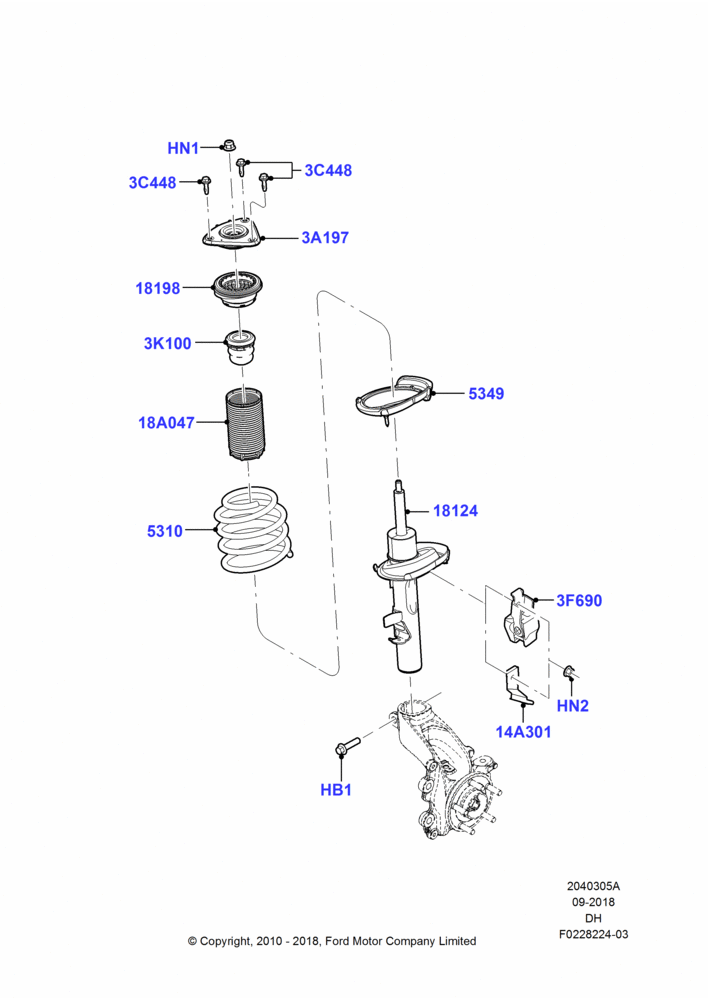 05A - Front Suspension Struts and Springs; 31/JAN/2011-18/AUG/2012