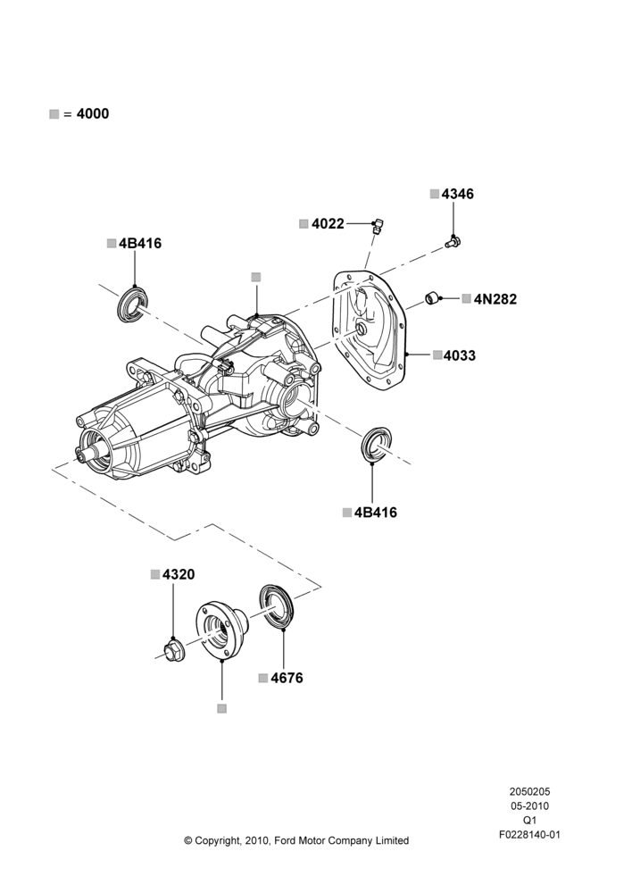 05B - Rear Axle, Axle; 12/JUL/2010-30/JUL/2012
