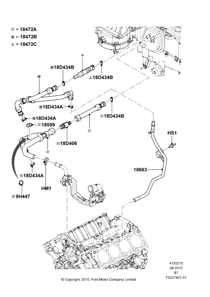 15L - Heater Hoses; 16/AUG/2010-11/AUG/2014