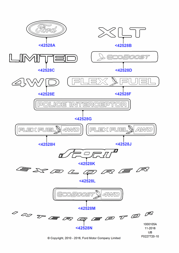 05A - Name Plates, Page A; 01/NOV/2010-03/MAR/2019