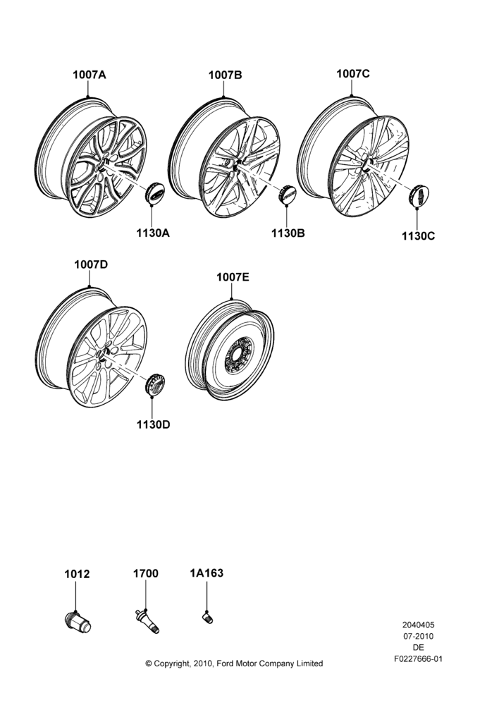 05J - Wheels, With 18" Wheels; 26/JUL/2010-29/JUL/2012