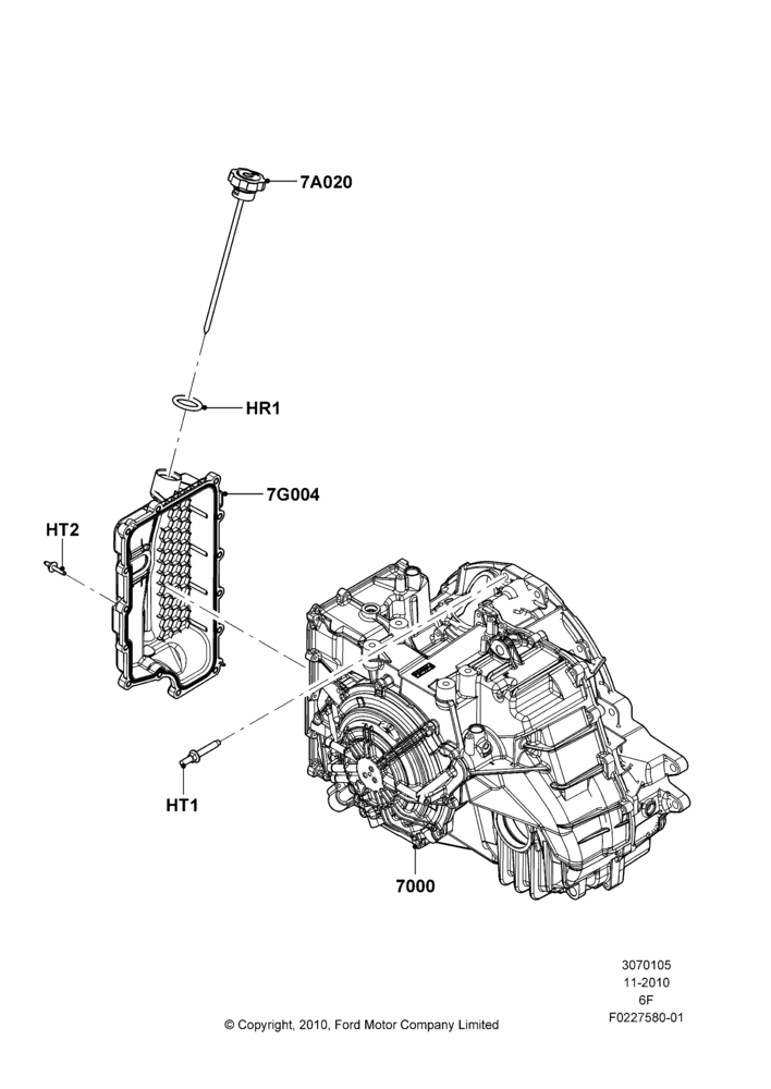 05E - Auto Trans Assy & Speedometer Drive, 6 Speed Auto Transmission 6F50, 6 Speed Auto Transmission 6F55; 01/NOV/2010-03/MAR/2019
