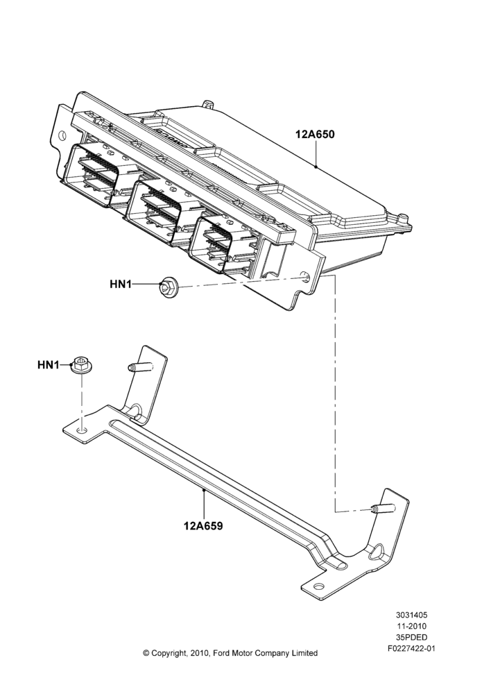 05F - Engine Modules and Sensors, 3.5L Cyclone V6 Petrol TIVCT; 01/NOV/2010-03/MAR/2019