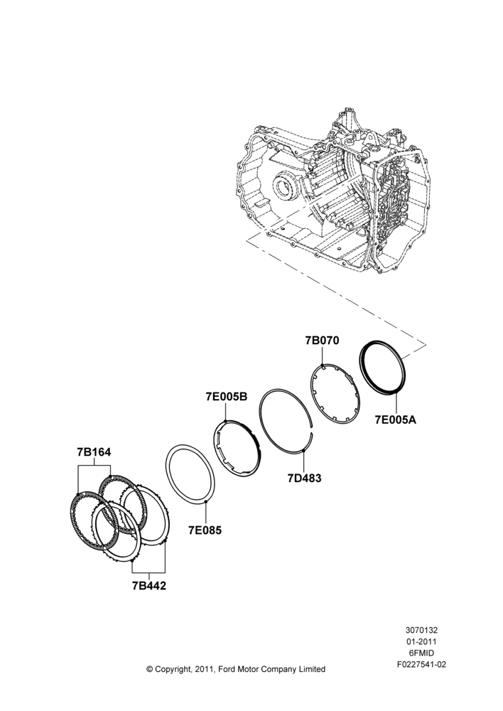 32D - Intermediate Clutch and Components, 6 Speed Auto Trans 6F Mid-Range; 18/JUL/2011-03/MAR/2019