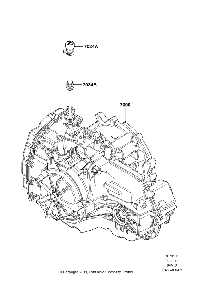 05E - Auto Trans Assy & Speedometer Drive, 6 Speed Auto Trans 6F Mid-Range; 18/JUL/2011-03/MAR/2019