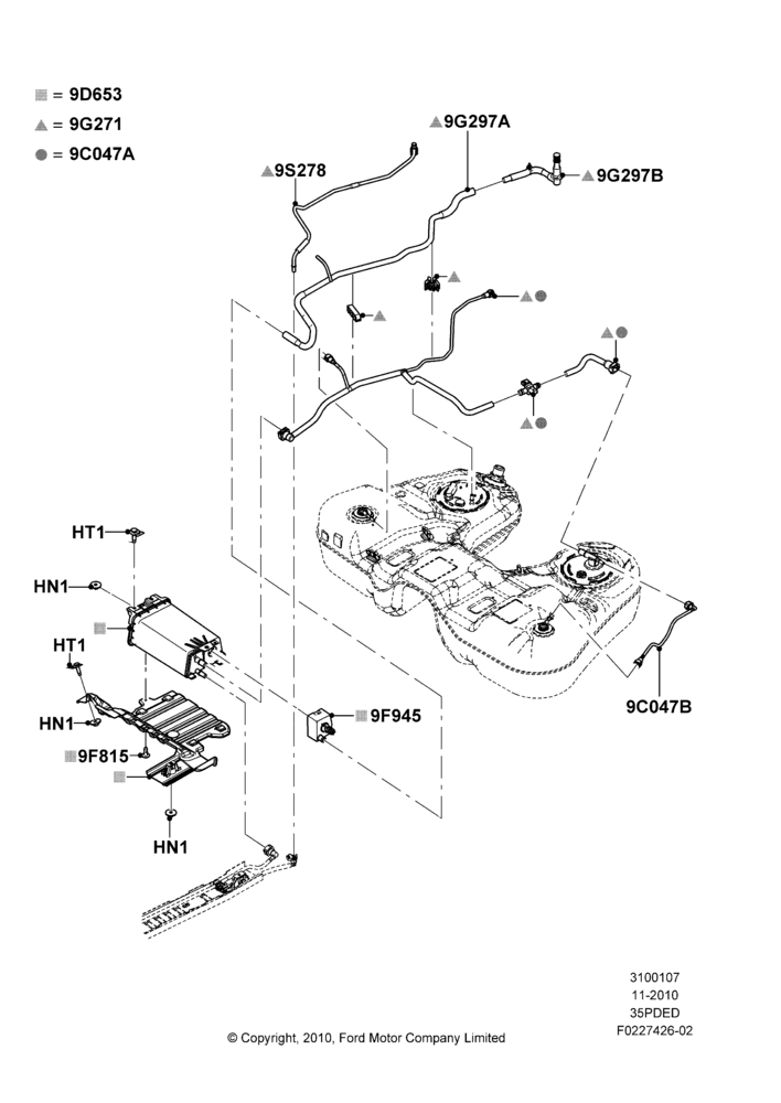 07H - Fuel Vapour System, 3.5L Cyclone V6 Petrol TIVCT; 01/NOV/2010-06/FEB/2012