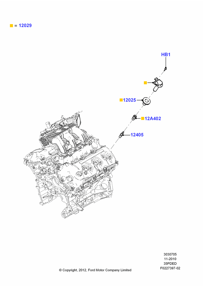 05E - Ignition Coil and Wires/Spark Plugs, 3.5L Cyclone V6 Petrol TIVCT; 01/NOV/2010-03/MAR/2019