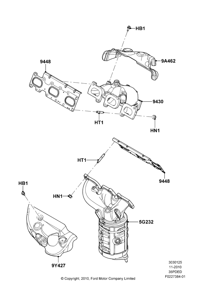 Exhaust Manifold, 3.5L Cyclone V6 Petrol TIVCT