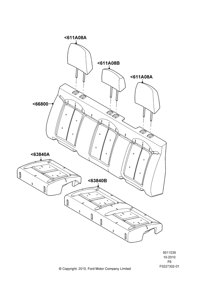 35G - Rear Seat Pads/Valances & Heating, Super Cab; 03/NOV/2010-23/DEC/2014