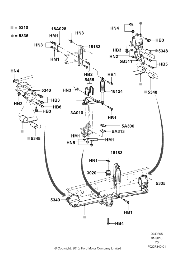 05C - Front Suspension Struts and Springs, 24,000 LB. GVW, 26000 LB. GVW; 19/JAN/2010