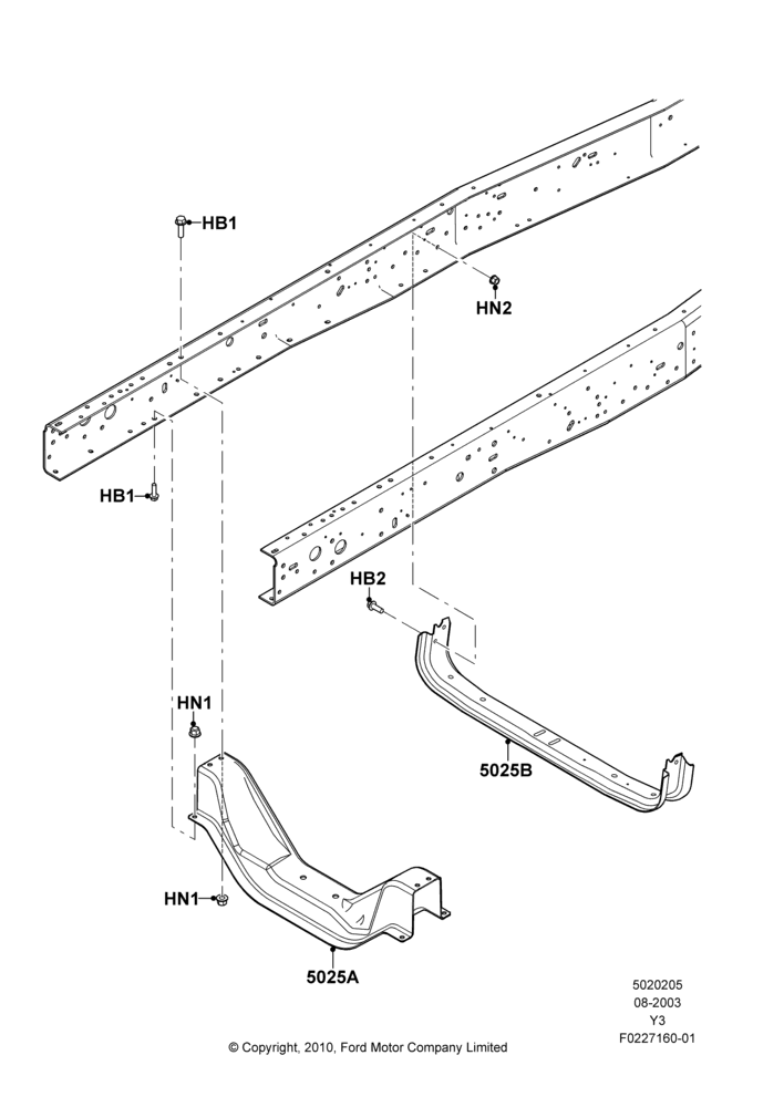 05A - Chassis Frame; 04/AUG/2003-03/JAN/2005