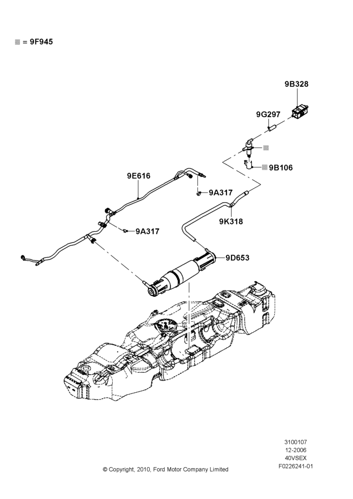 07P - Fuel Vapour System, 4.0L V6 12V SOHC EFI; 04/DEC/2006-16/DEC/2010