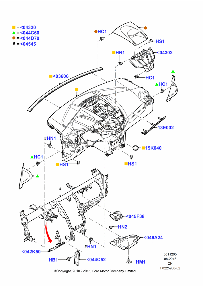 05 - Instrument Panel; 26/APR/2010-27/APR/2013