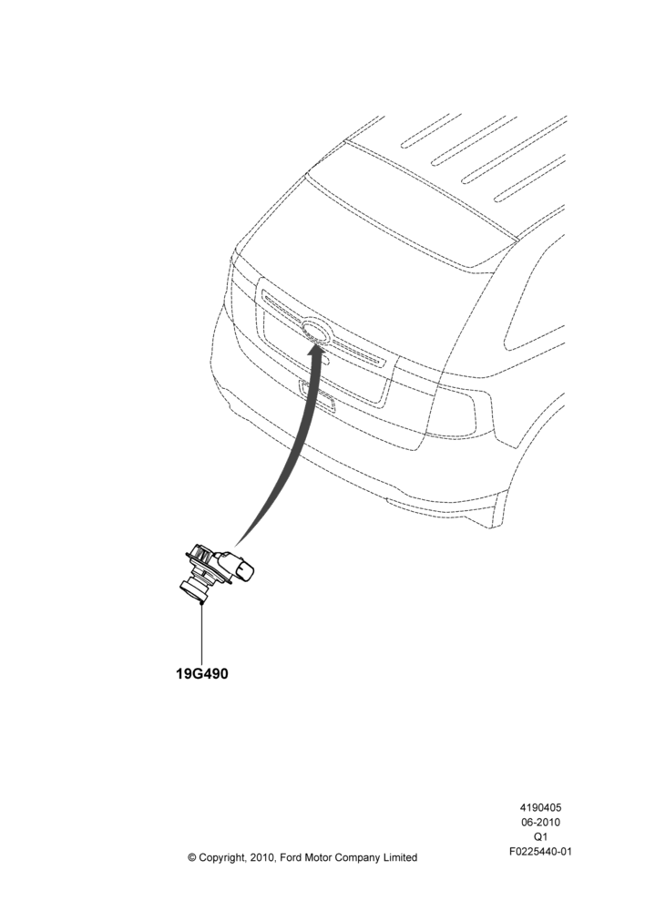 05 - Camera Equipment, Rear View Camera-Fixed; 12/JUL/2010-24/DEC/2014