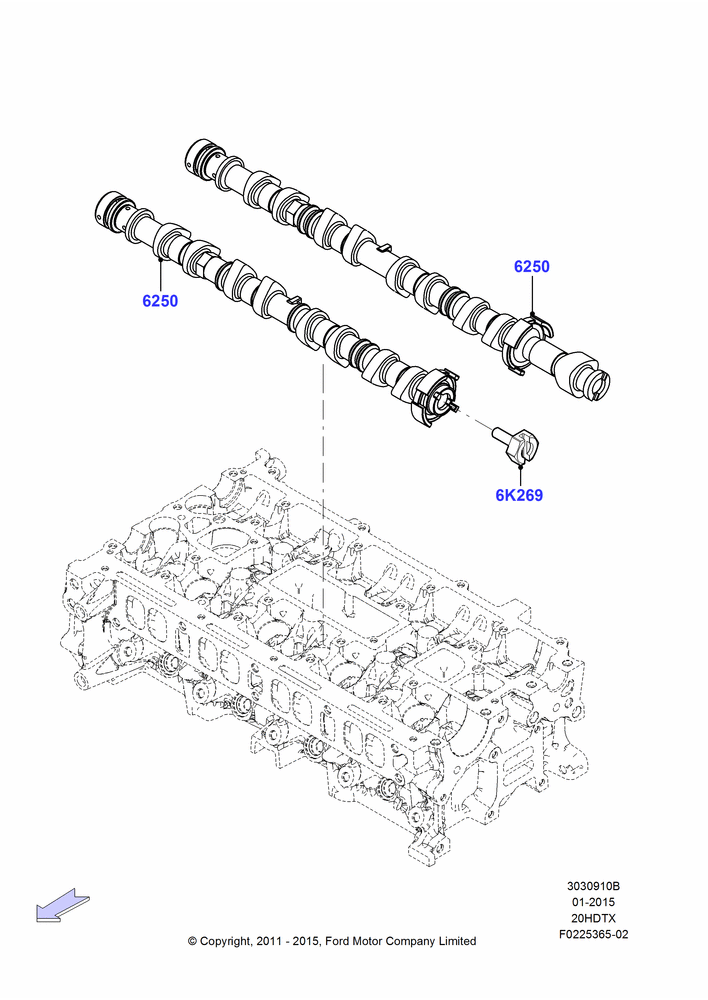 Camshaft, 2.0L EcoBoost (240PS)