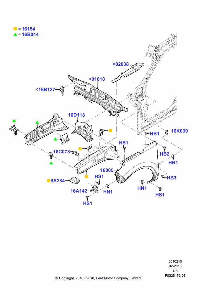 10 - Dash Panel and Front Fenders; 01/NOV/2010-03/MAR/2019