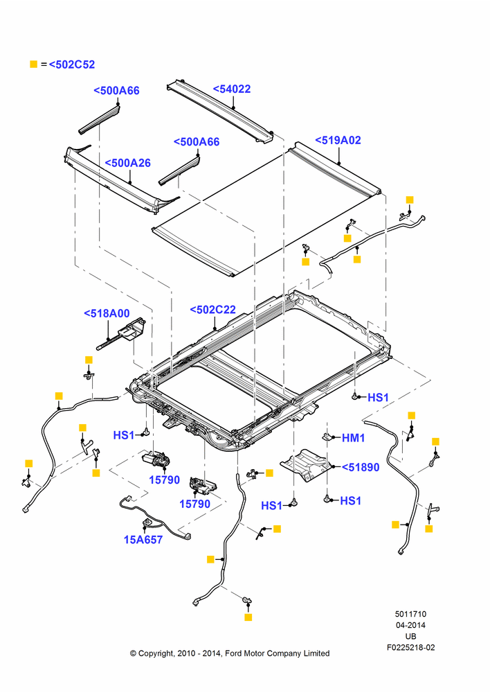 10 - Sliding Roof Mechanism and Controls; 01/NOV/2010-03/MAR/2019