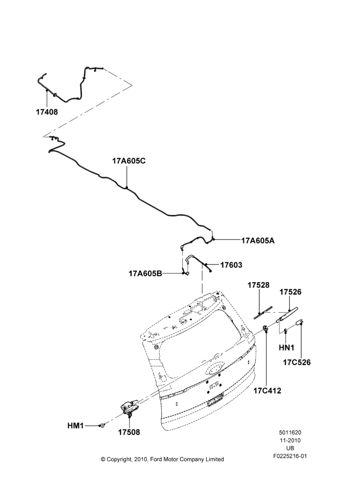 20A - Rear Window Wiper and Washer; 04/OCT/2010-04/MAY/2015