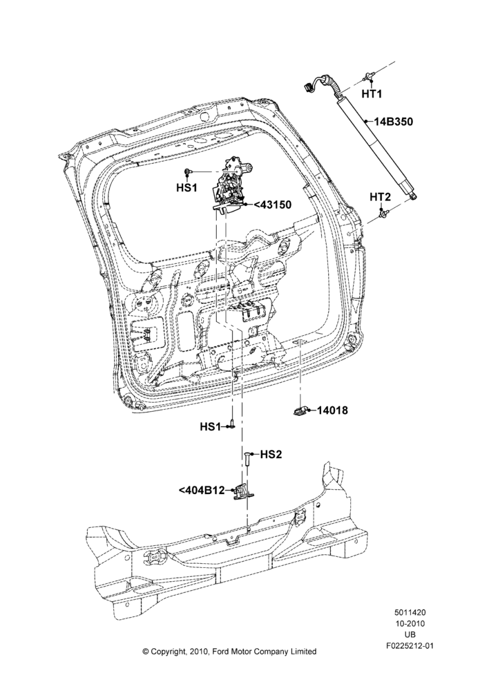 20A - Luggage Compt/Tailgte Lock Controls; 01/NOV/2010-04/MAY/2015