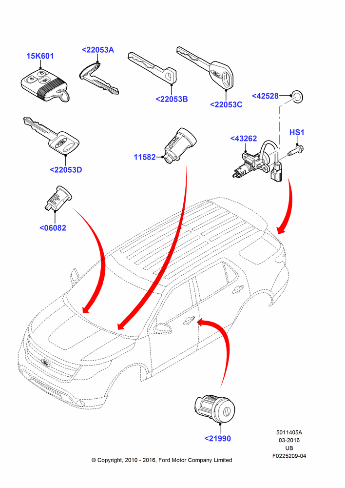 05A - Vehicle Lock Sets and Repair Kits, Police Version; 06/FEB/2012-24/OCT/2017