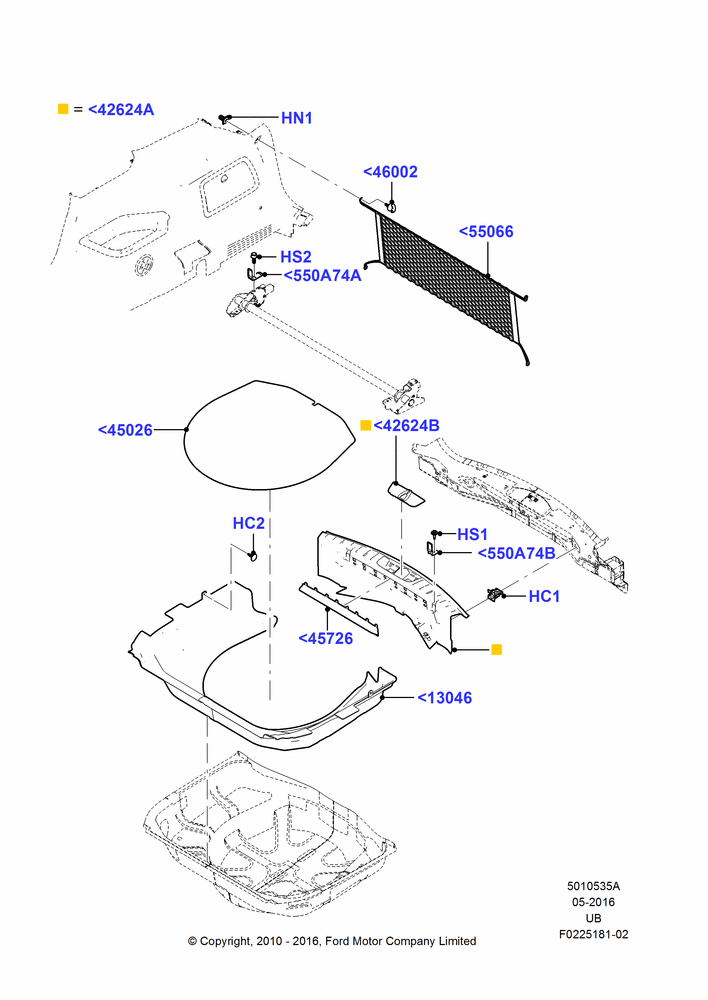 35A - Load Compartment Trim, Less Police Version; 04/OCT/2010-04/MAY/2015