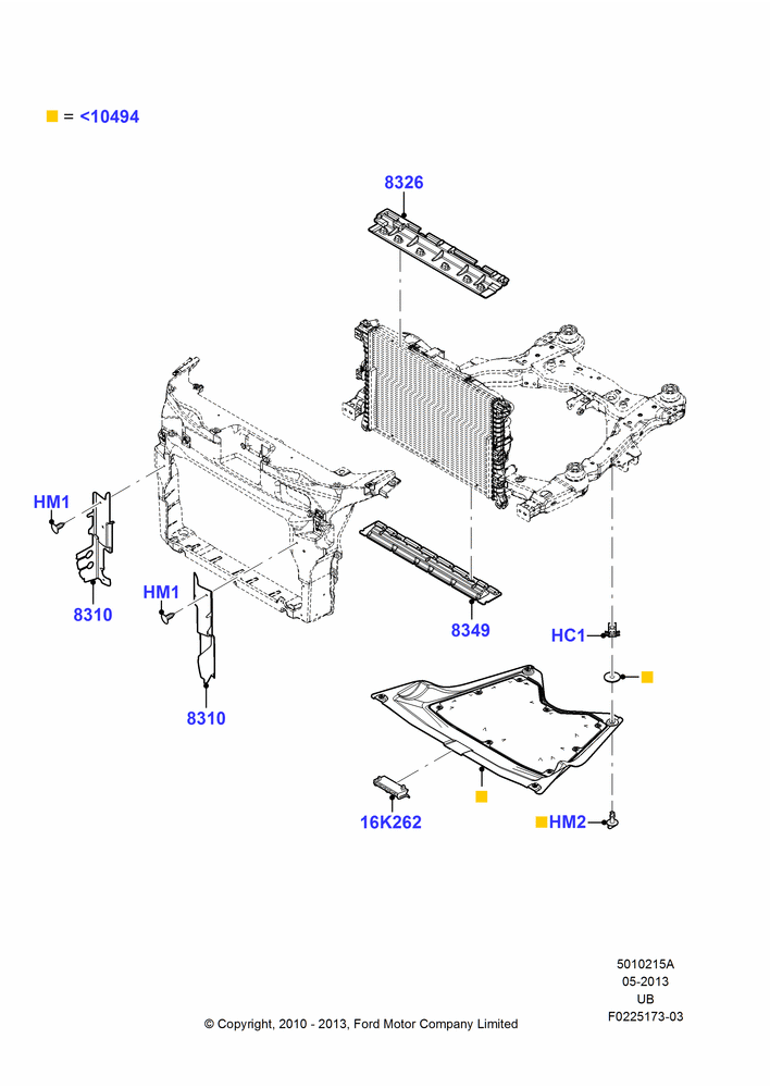 15A - Air Deflectors, 2.0L EcoBoost (240PS), With Speed Control; 04/OCT/2010-06/FEB/2012