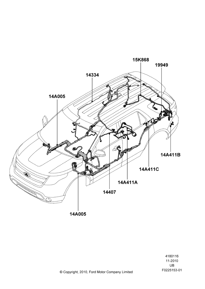 16A - Wiring - Body And Roof Console; 04/OCT/2010-04/MAY/2015