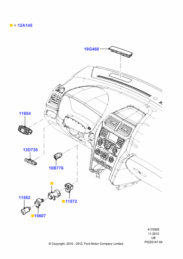 05A - Instrument Panel Related Parts; 04/OCT/2010-04/MAY/2015