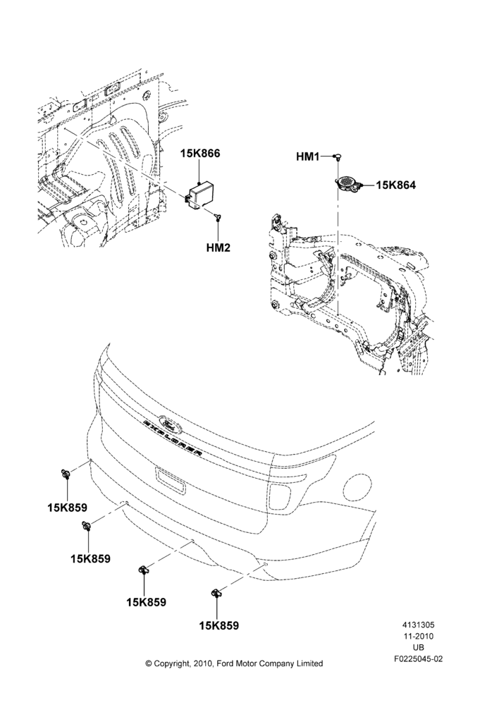 05A - Parking Distance Control, With Reverse Proximity Sensor; 04/OCT/2010-04/MAY/2015
