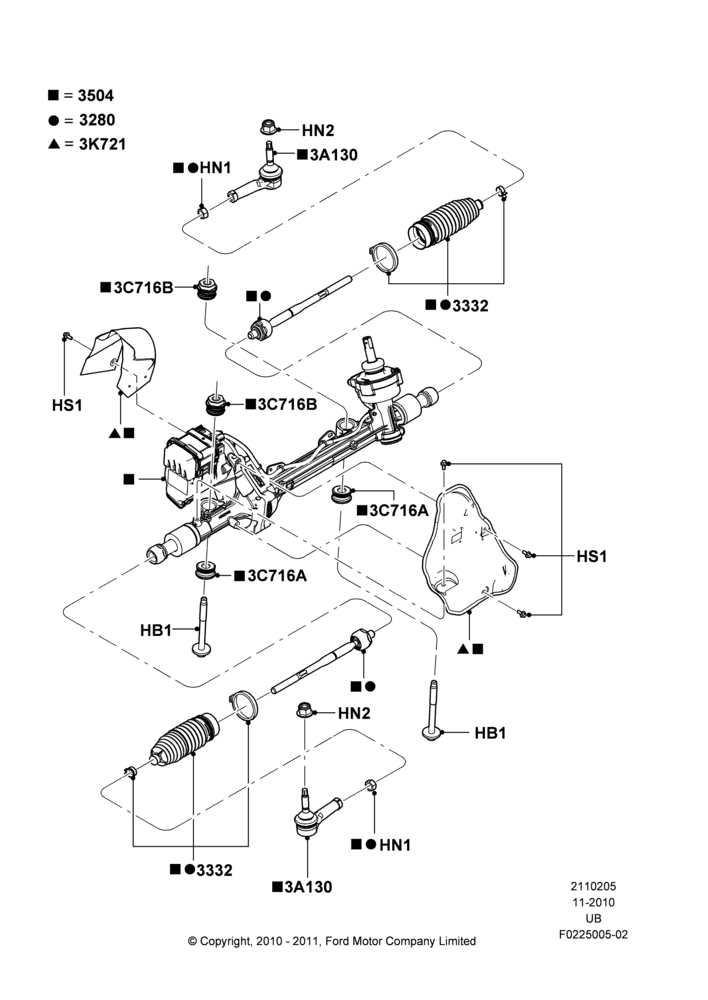 05A - Steering Gear; 04/OCT/2010-06/FEB/2012