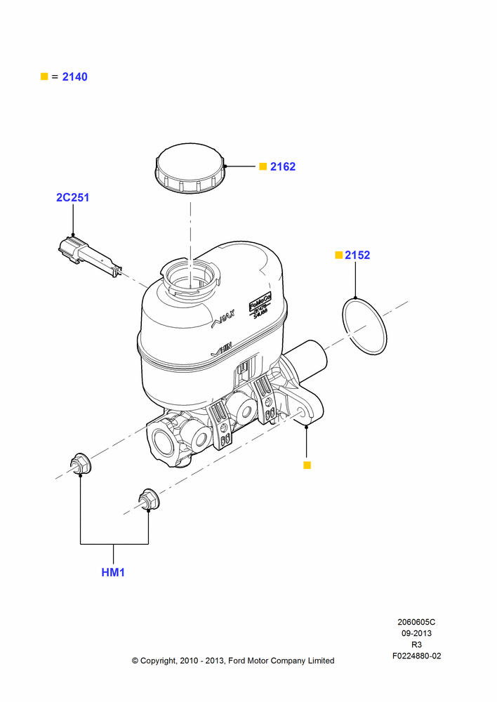 05C - Master Cylinder - Brake System, Manual Transmission; 01/MAY/2006-16/DEC/2011