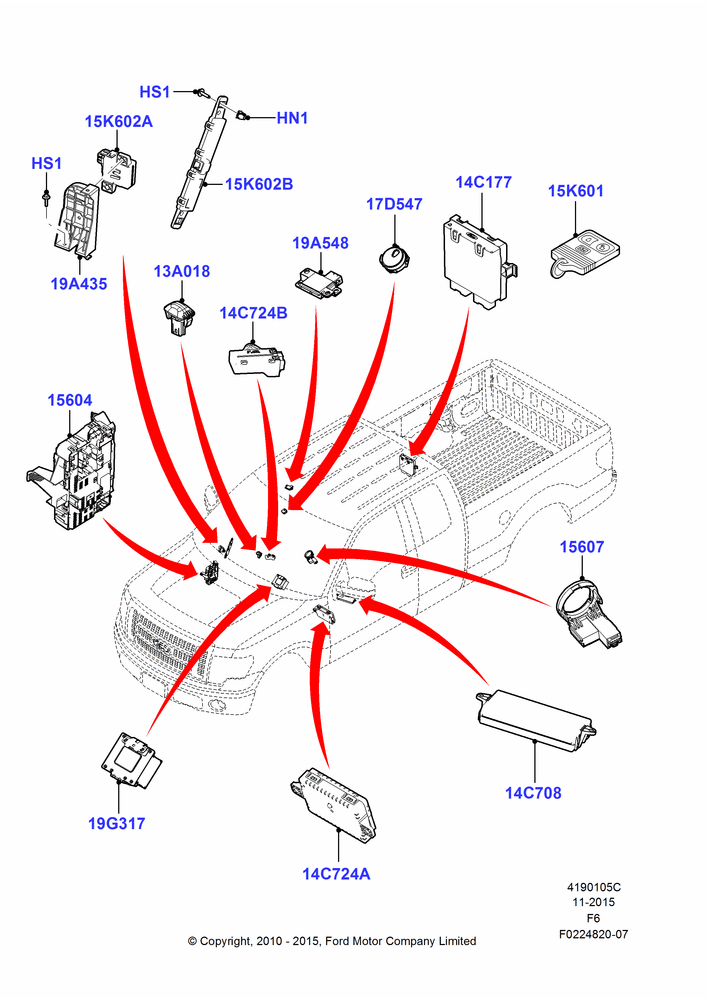 05C - Vehicle Modules and Sensors; 03/NOV/2010-23/DEC/2014