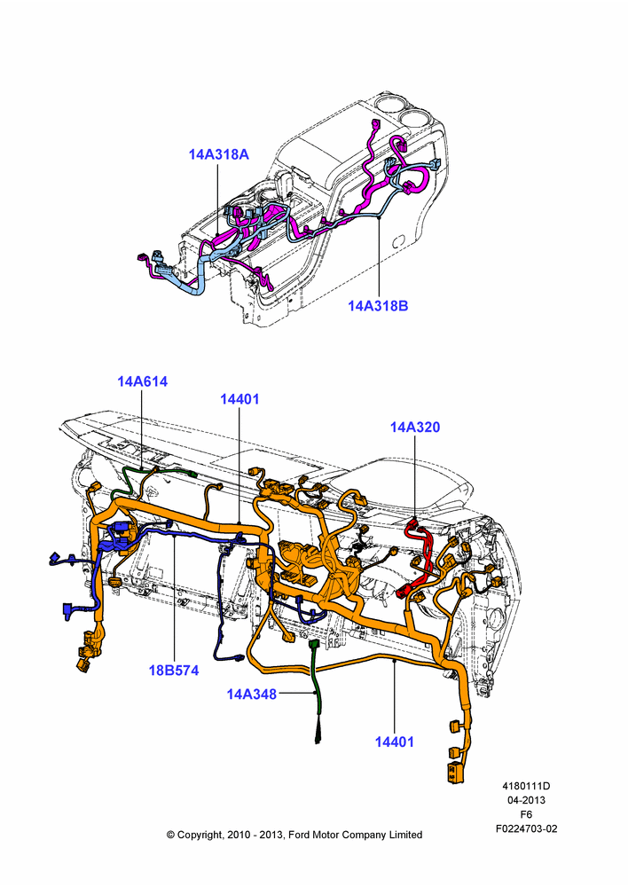 11D - Wiring - Dash And Floor Console; 03/NOV/2010-23/DEC/2014