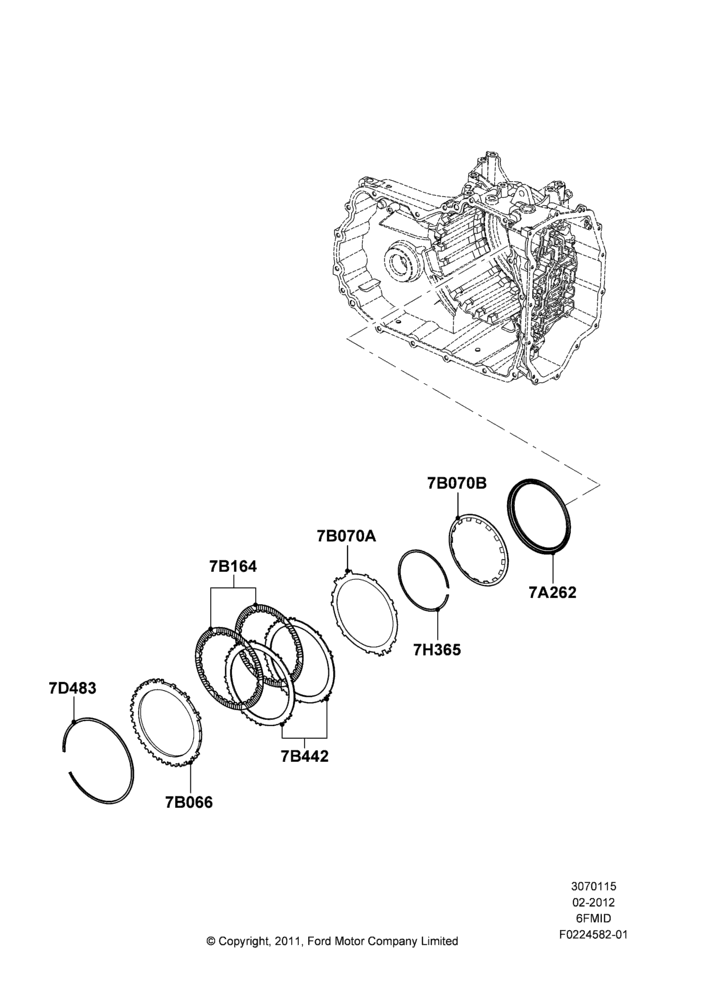 15B - Forward Clutch and Components, 6 Speed Auto Trans 6F Mid-Range; 06/FEB/2012-01/MAR/2019