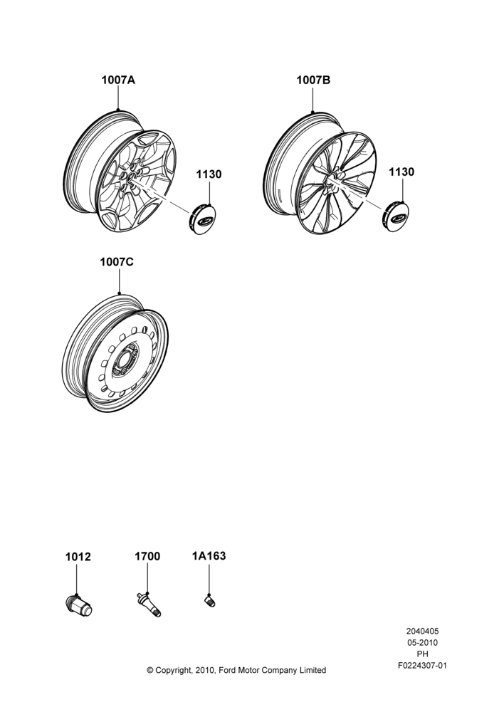 05G - Wheels, With 19" Wheels; 03/MAY/2010-06/FEB/2012