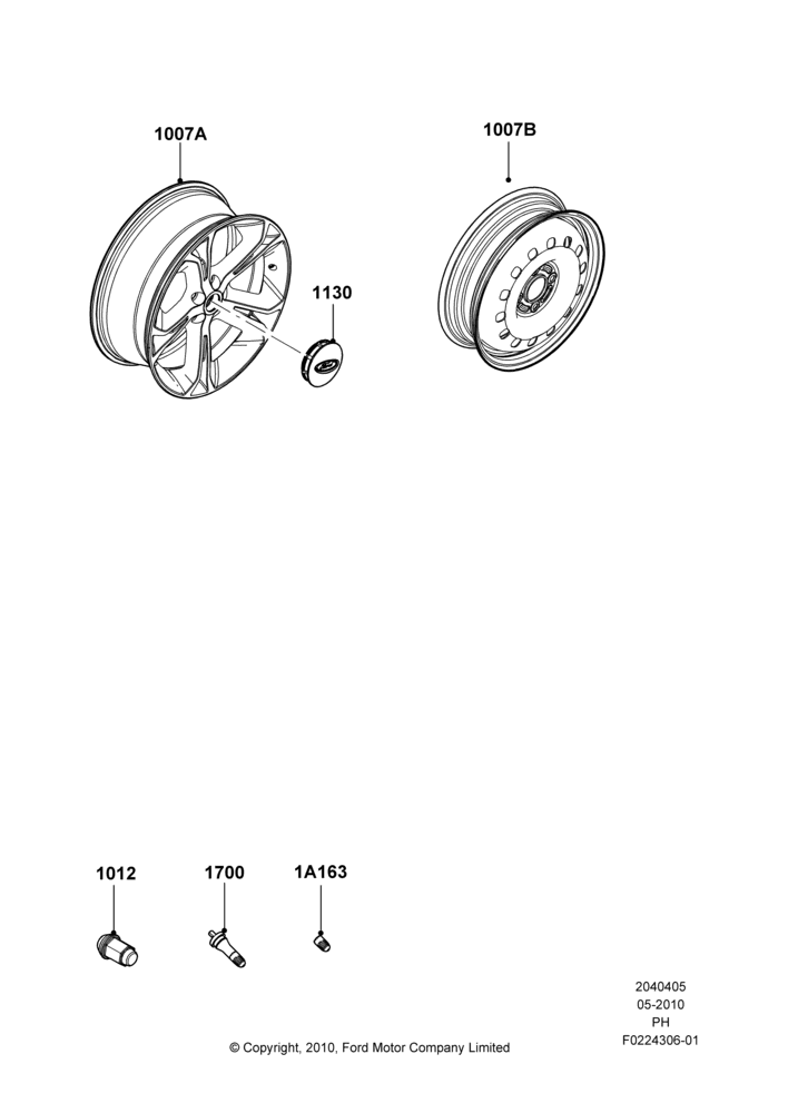05H - Wheels, With 20" Wheels; 03/MAY/2010-06/FEB/2012
