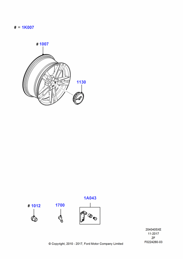 Wheels, Accessory, Additional Parts May Be Required, Refer To The Installation Instructions Found Under Tech Specs At The Genuine Ford Accessory (GFA) Web Site, See Vehicle Restrictions And Modification Requirements, www.fordaccessoriesstore.com, Star Wheel Kit