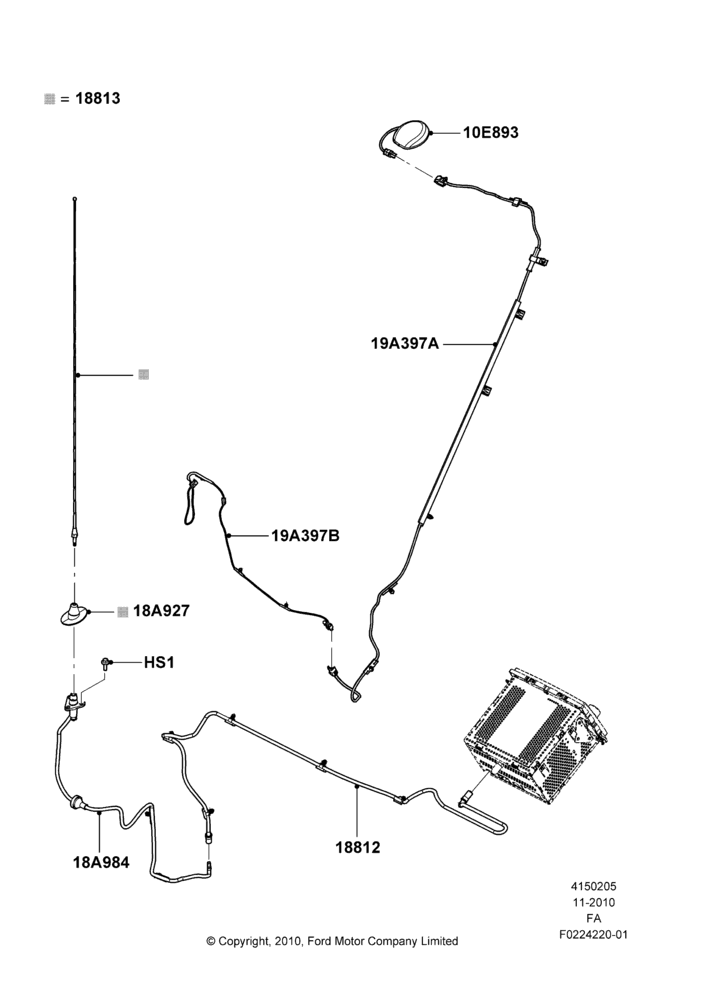 05F - Antenna, Satellite Digital Broadcast, All Radios Less Navigation; 01/NOV/2010-05/JUL/2016